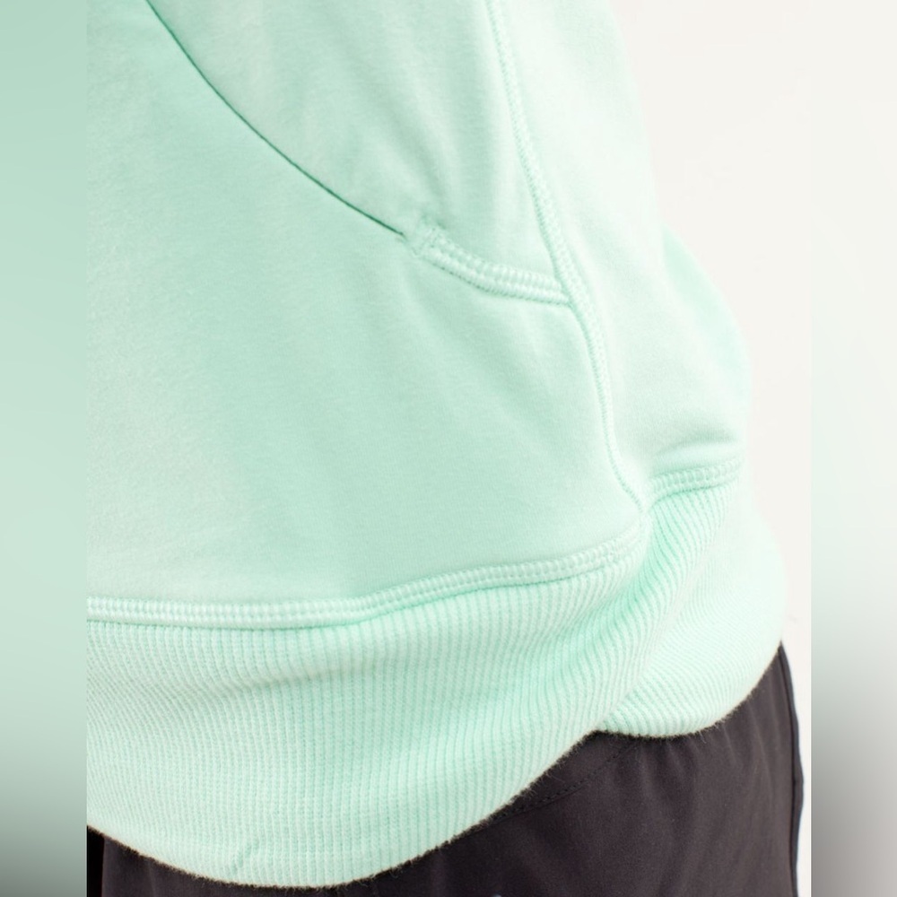 Lululemon Rest Day Pullover Mint Green Cowl Neck Sweatshirt Size 4 - Picture 11 of 16